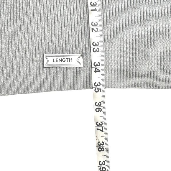 Abercrombie & Fitch | Women | Gray Ribbed Knit LS Bodycon Mini Dress | XL - Picture 7 of 10